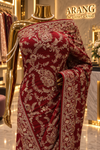 "The Luxury Maroon" Premium Wedding Wear Saree