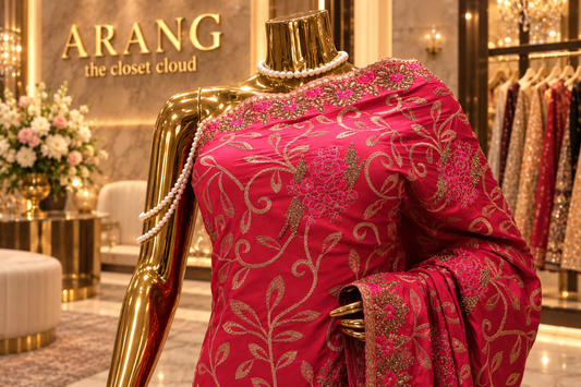 "The Stunning Pink" Premium Designer Saree