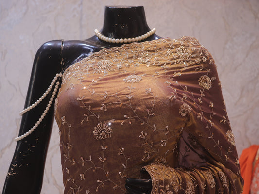 “The Rusty Purple” Premium Designer Saree
