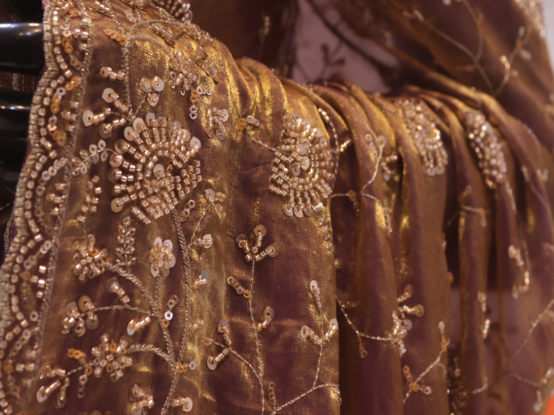 “The Rusty Purple” Premium Designer Saree