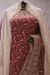 "The Royal Maroon" Bridal Saree with Veil