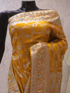 “The Golden Yellow” Premium Banarasi Silk Saree