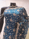 “The Prussian Blue” Premium Designer Saree