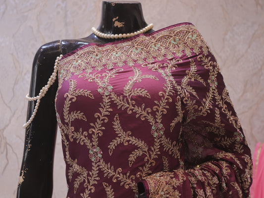 “The Royal Purple” Premium Designer Saree