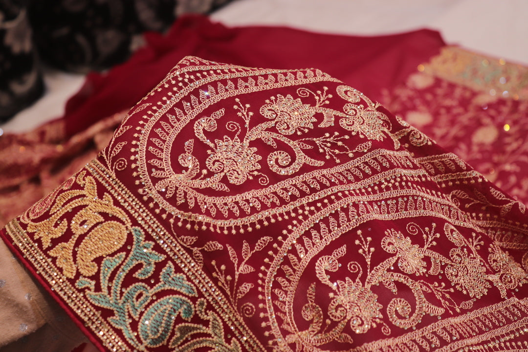 “The Raspberry Sorbet” Premium Rajwadi Saree