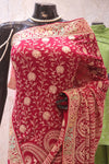 “The Raspberry Sorbet” Premium Rajwadi Saree