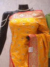 “The Golden Yellow” Premium Banarasi Silk Saree