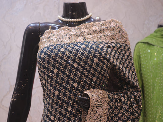 “The Teal Blue” Premium Designer Saree