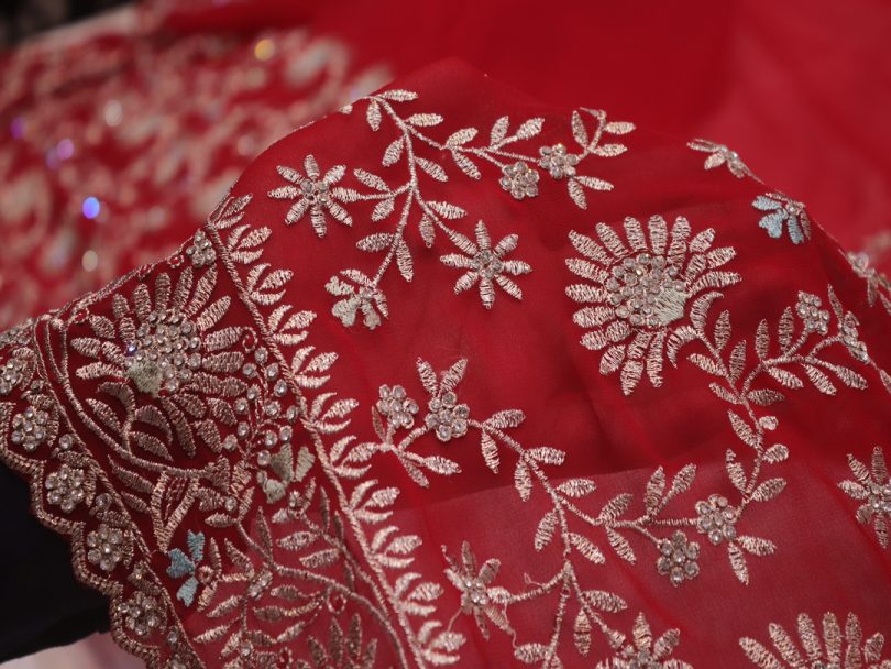 “The Persian Red” Premium Designer Saree