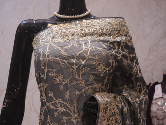 “The Silver Lining” Premium Designer Saree