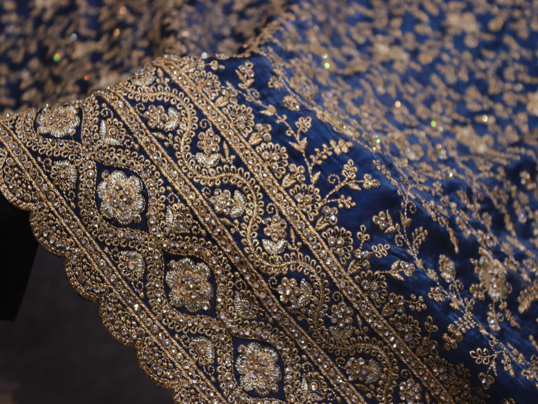 “The Aquamarine Blue” Premium Designer Saree