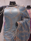 “The Turkish Blue” Premium Designer Saree