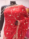 “The Crimson Red” Premium Designer Saree