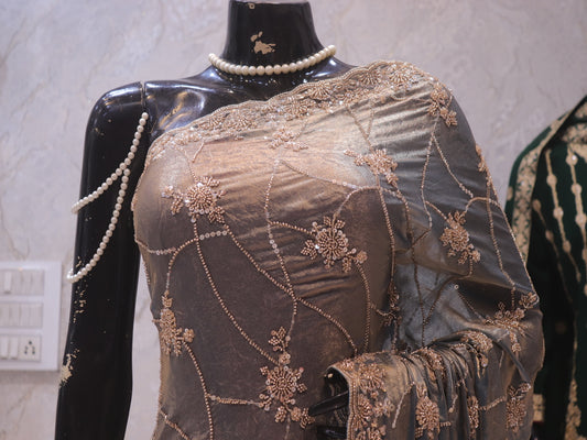 “The Laurel Green” Premium Designer Saree