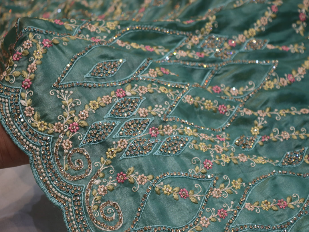 “The Persian Green” Premium Designer Saree