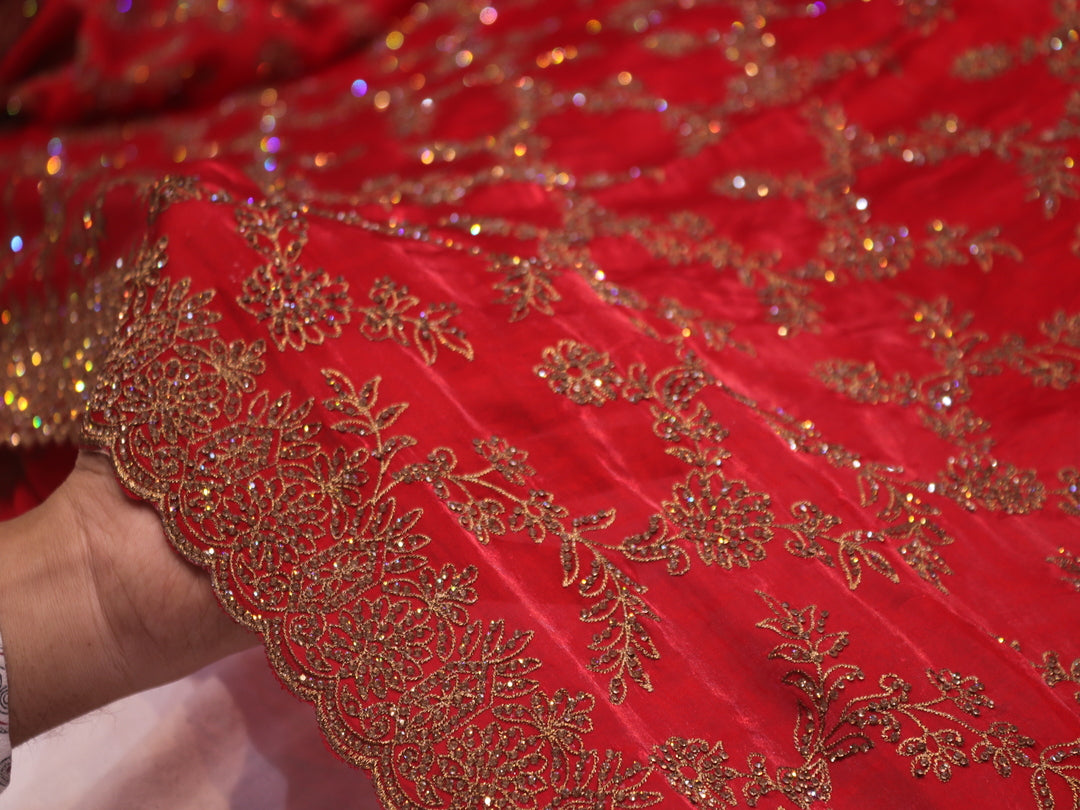 “The Stunning Red” Premium Designer Saree