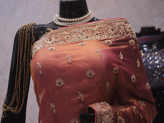 “The Royal Copper” Premium Handcrafted Saree