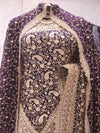 “The True Purple” Premium Designer Saree with Veil