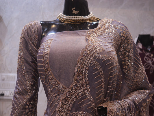 “The Exquisite Mauve” Premium Designer Saree