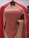 “The Bridal Red” Premium Designer Saree with Veil