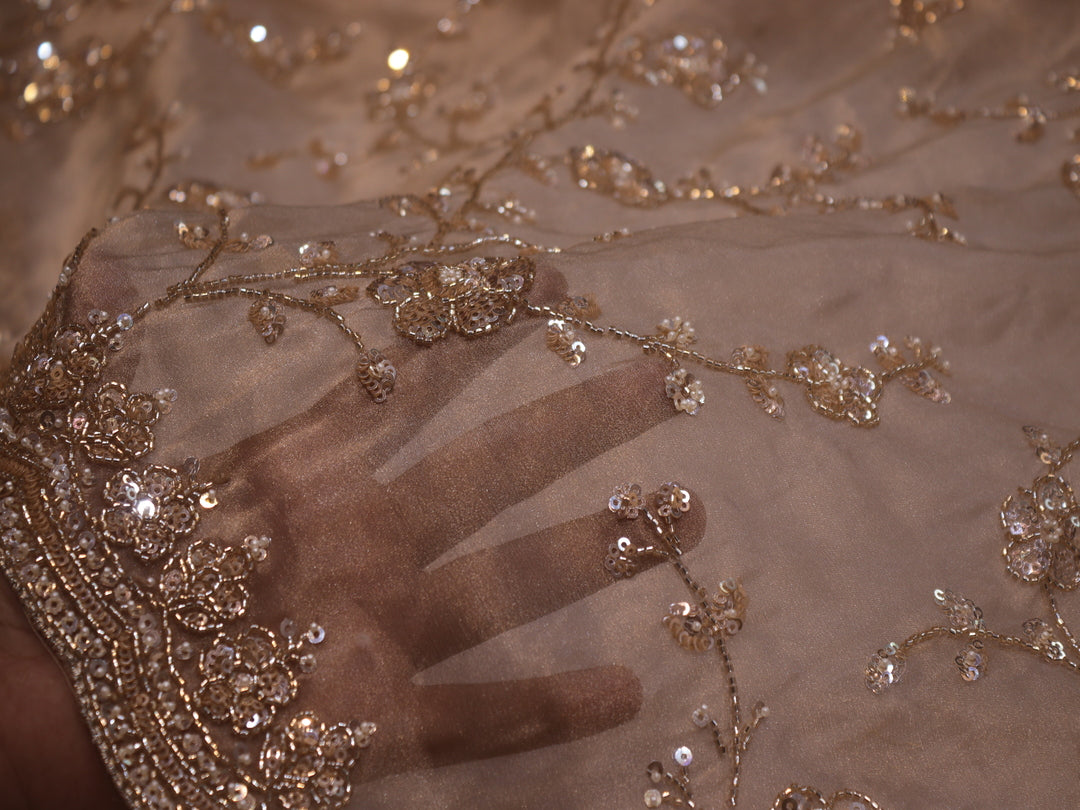 “The Elegant Gold” Premium Designer Saree