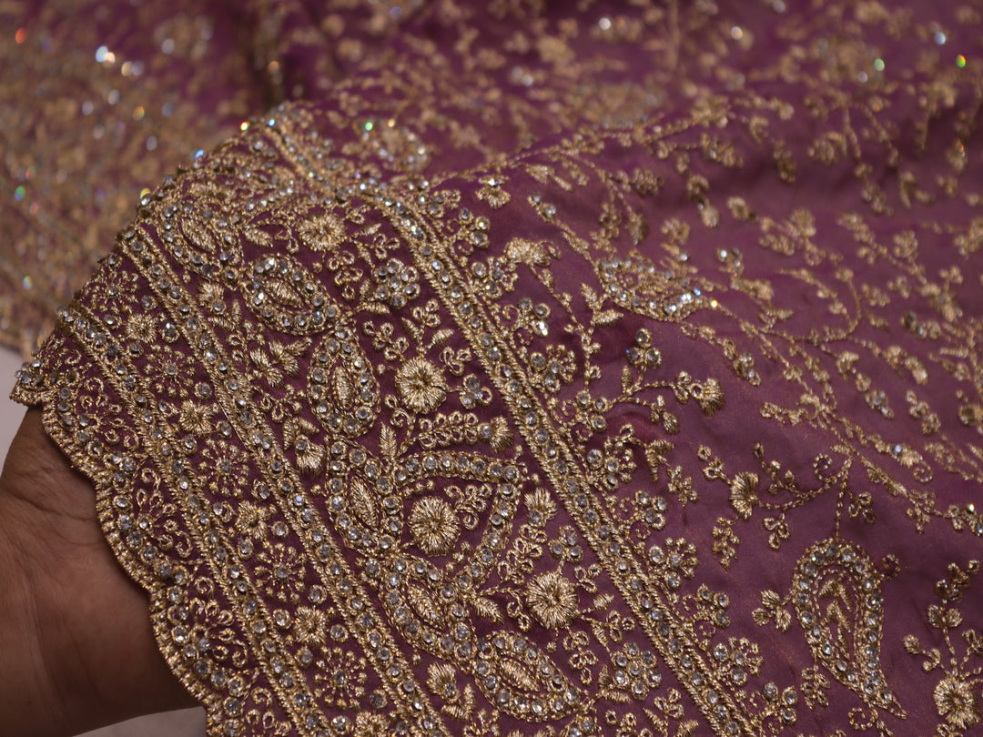 “The Exquisite Onion Pink” Premium Designer Saree