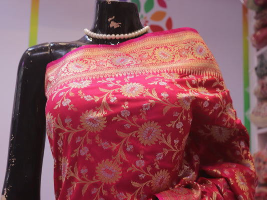 “The French Fuchsia” Premium Banarasi Saree