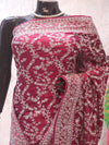 “The Raspberry Glace” Premium Designer Saree