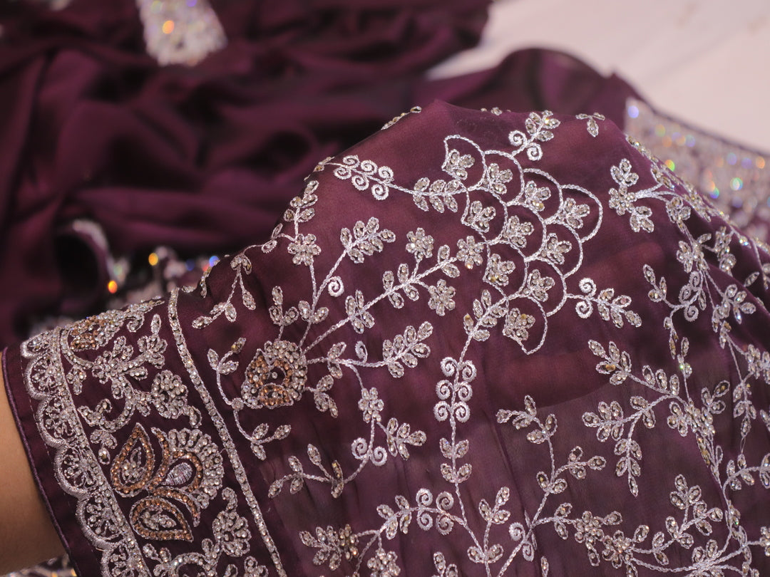 “The Matt Purple” Premium Designer Saree