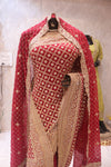 "The Raspberry Sorbet" Bridal Saree with Veil