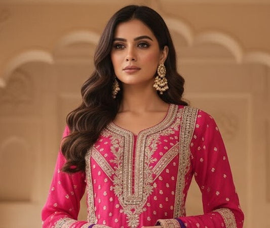 The Designer Pakistani Short Shirt Style Ready to Wear Dress