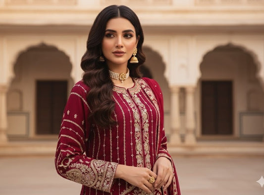 The Designer Pakistani Semi-stitched Style Dress