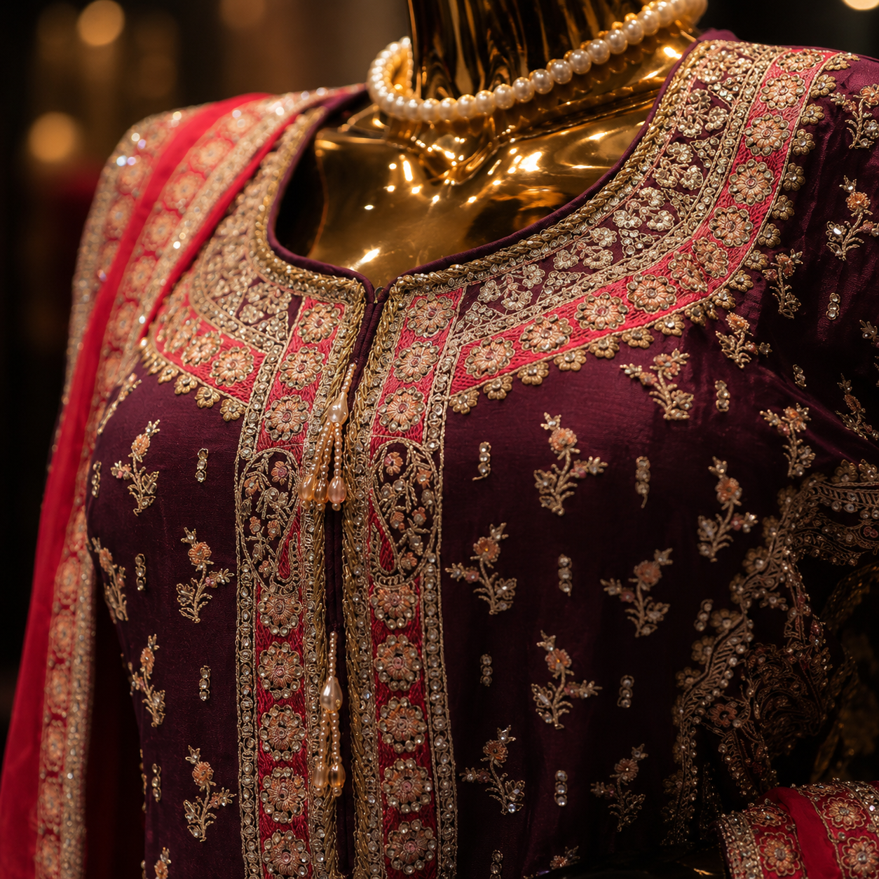 The Premium Designer Pakistani Shirt Style Ready to Wear Dress
