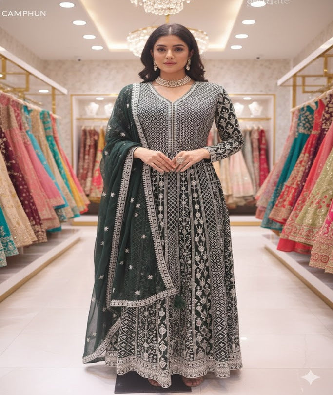 The Premium Designer Long Frock Ready to Wear Dress