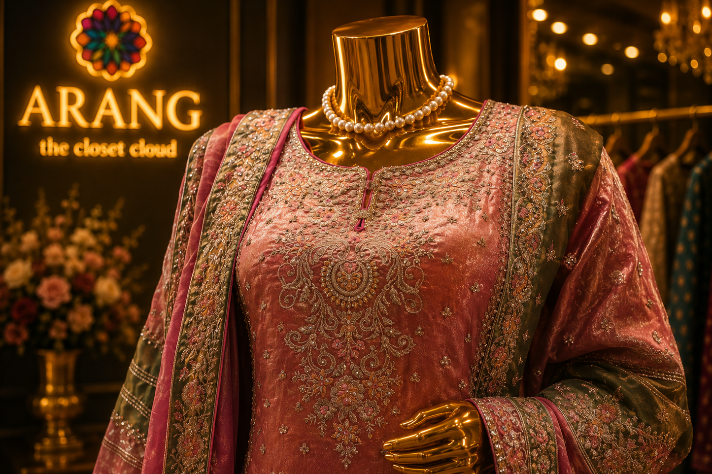 The Elegant Designer Luxury Style Ready to Wear Dress