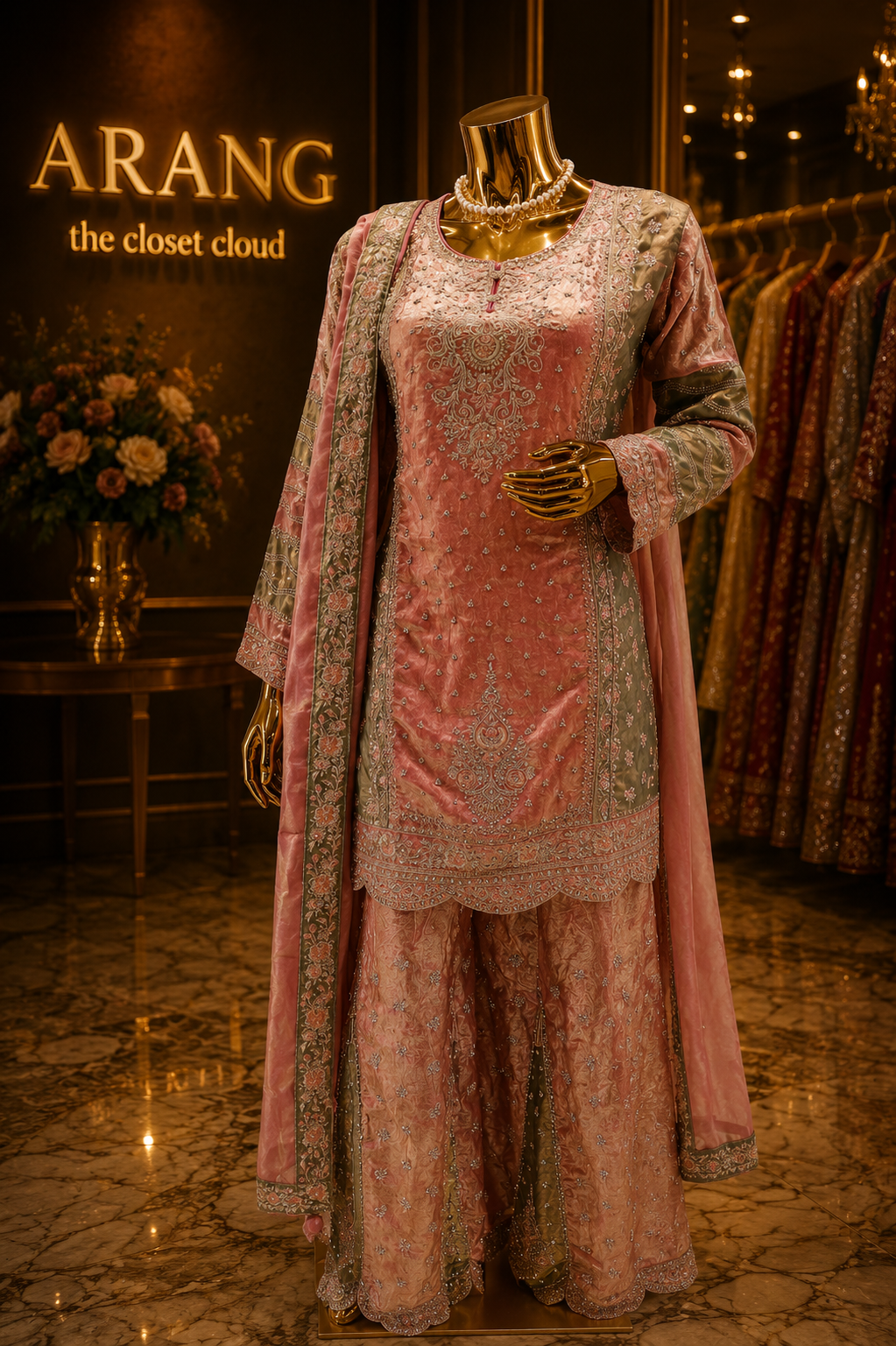 The Elegant Designer Luxury Style Ready to Wear Dress