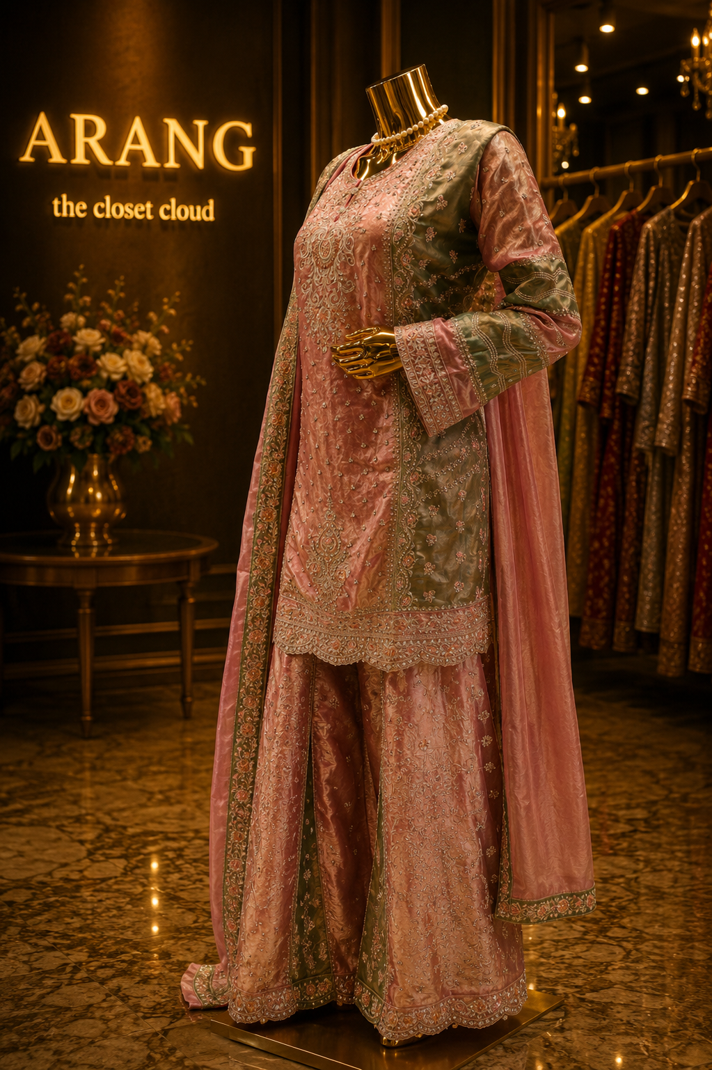 The Elegant Designer Luxury Style Ready to Wear Dress