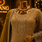 The Designer Luxury Double Shade Frock Style Ready to Wear Dress