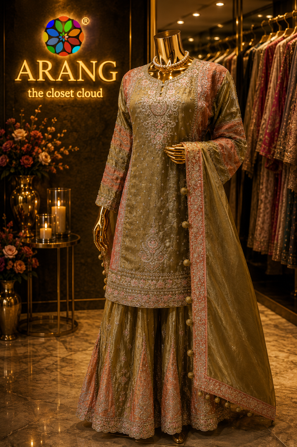 The Elegant Designer Luxury Style Ready to Wear Dress