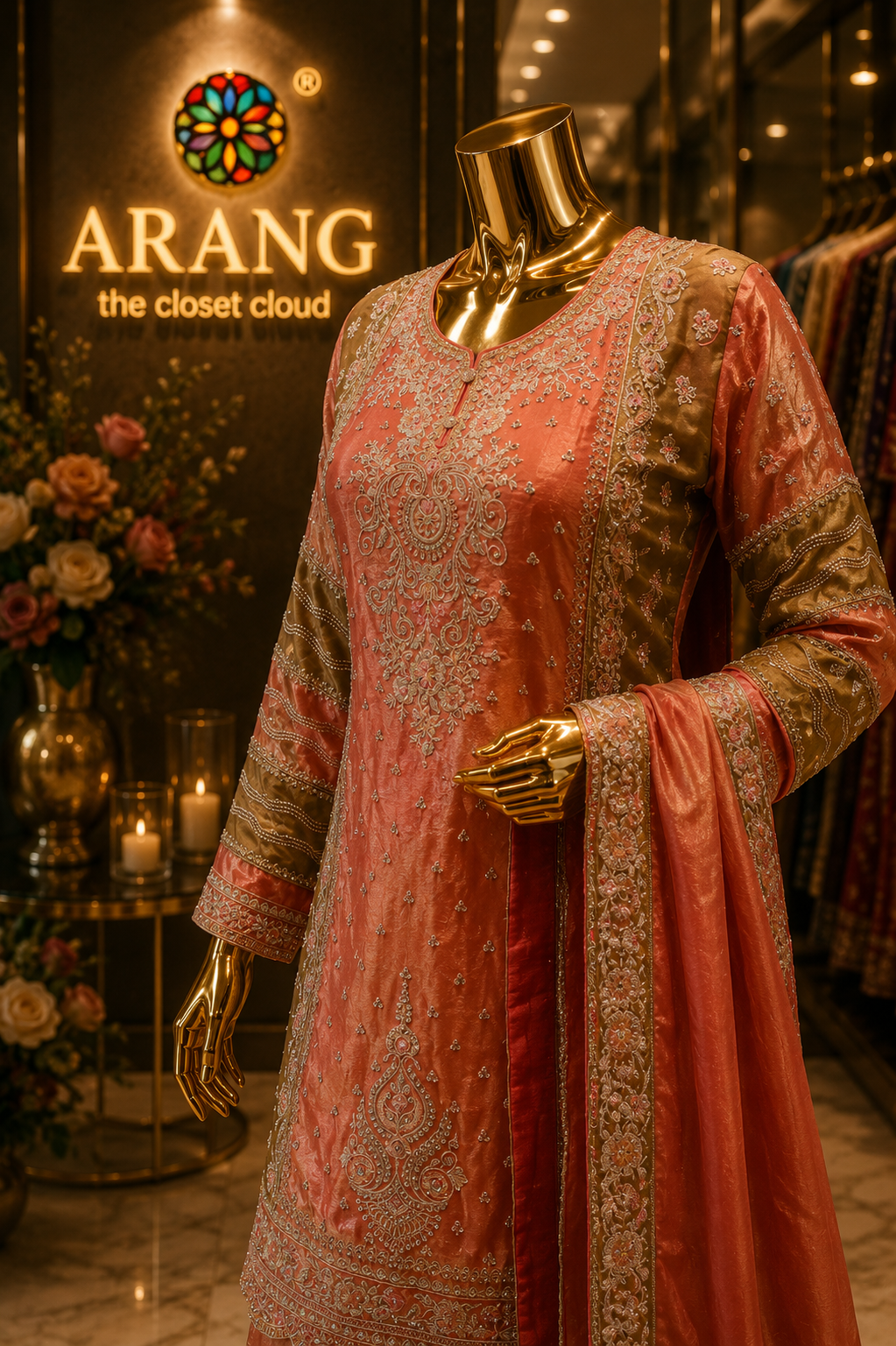 The Elegant Designer Luxury Style Ready to Wear Dress