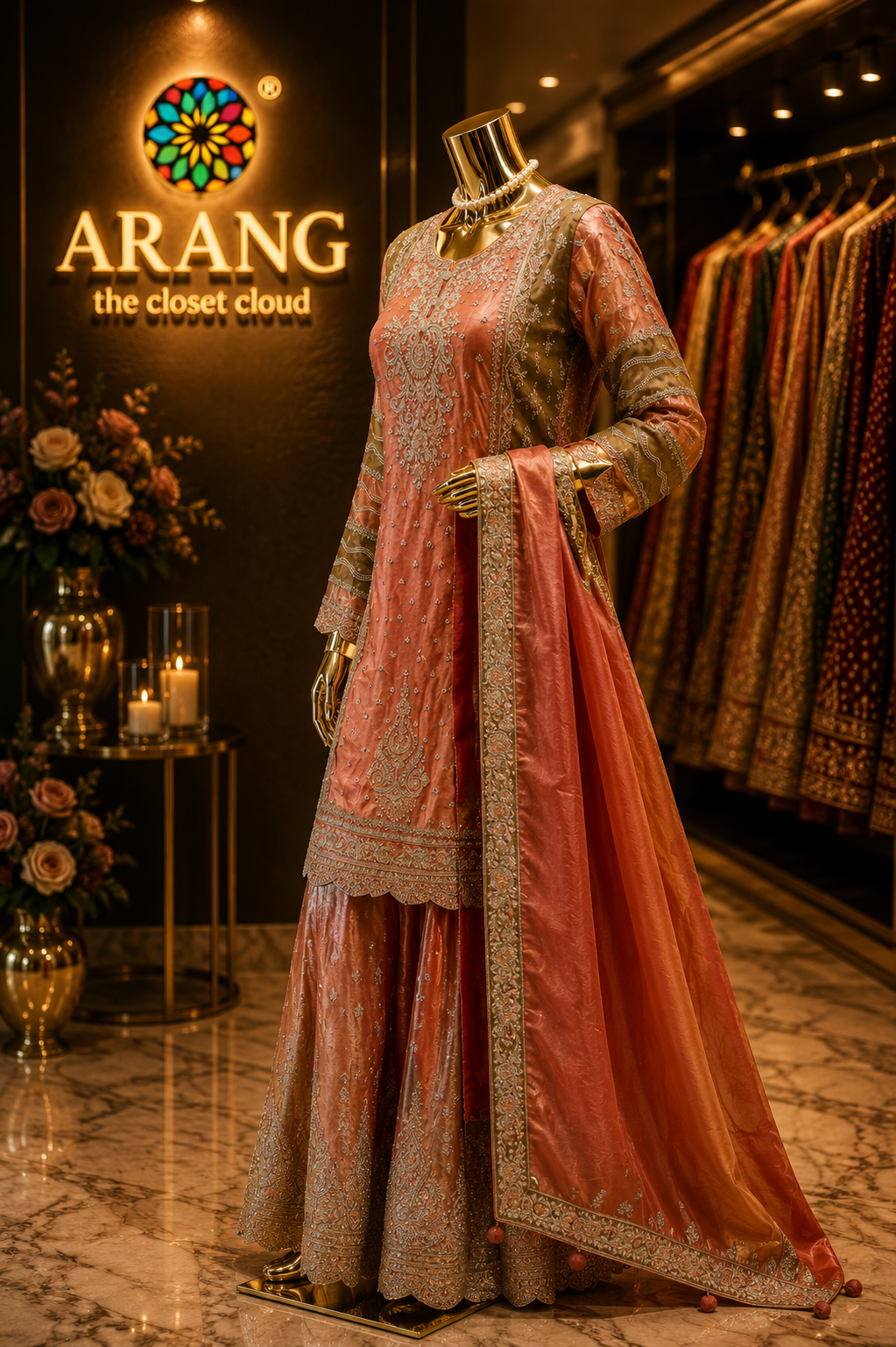 The Elegant Designer Luxury Style Ready to Wear Dress