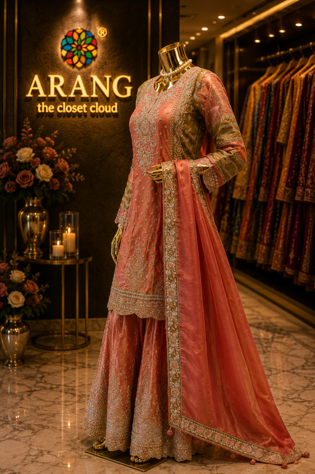 The Elegant Designer Luxury Style Ready to Wear Dress