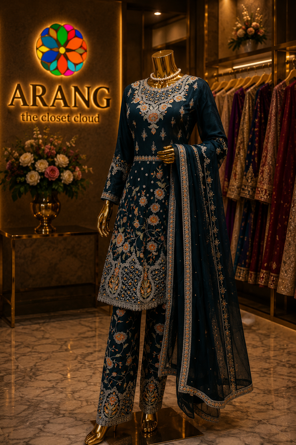 The Designer Luxury Frock Style Ready to Wear Dress