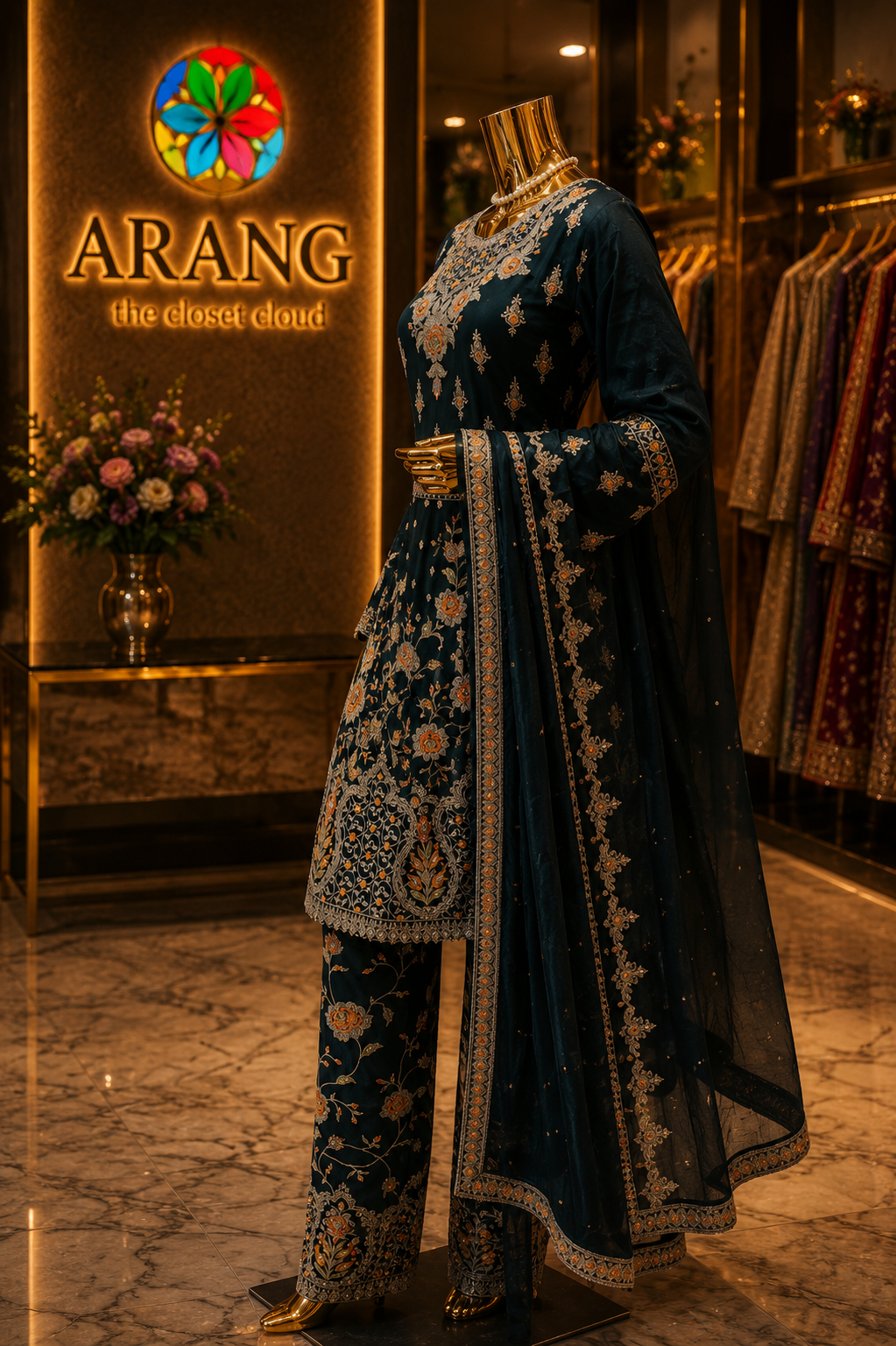 The Designer Luxury Frock Style Ready to Wear Dress