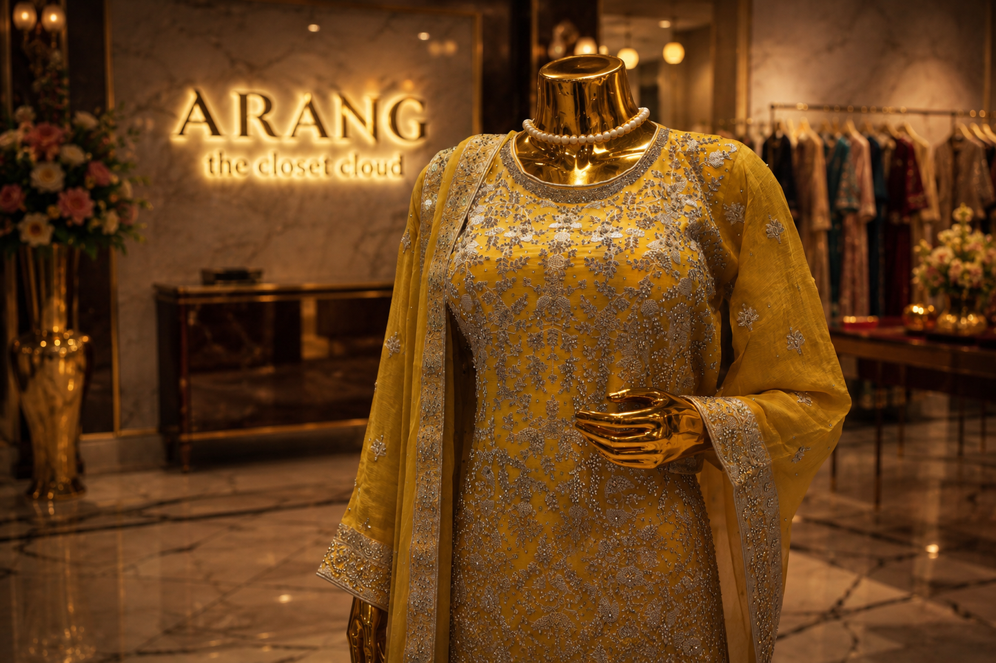 The Designer Luxury Farshi Style Semi-Stitched Gharara