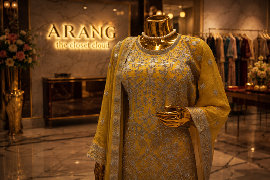 The Designer Luxury Farshi Style Semi-Stitched Gharara
