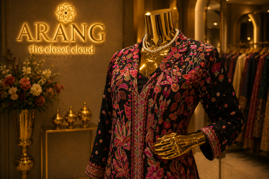 The Designer Kashmiri Style Koti Ready to Wear Dress