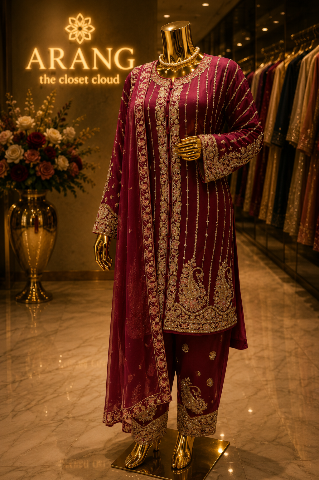 The Designer Pakistani Semi-stitched Style Dress