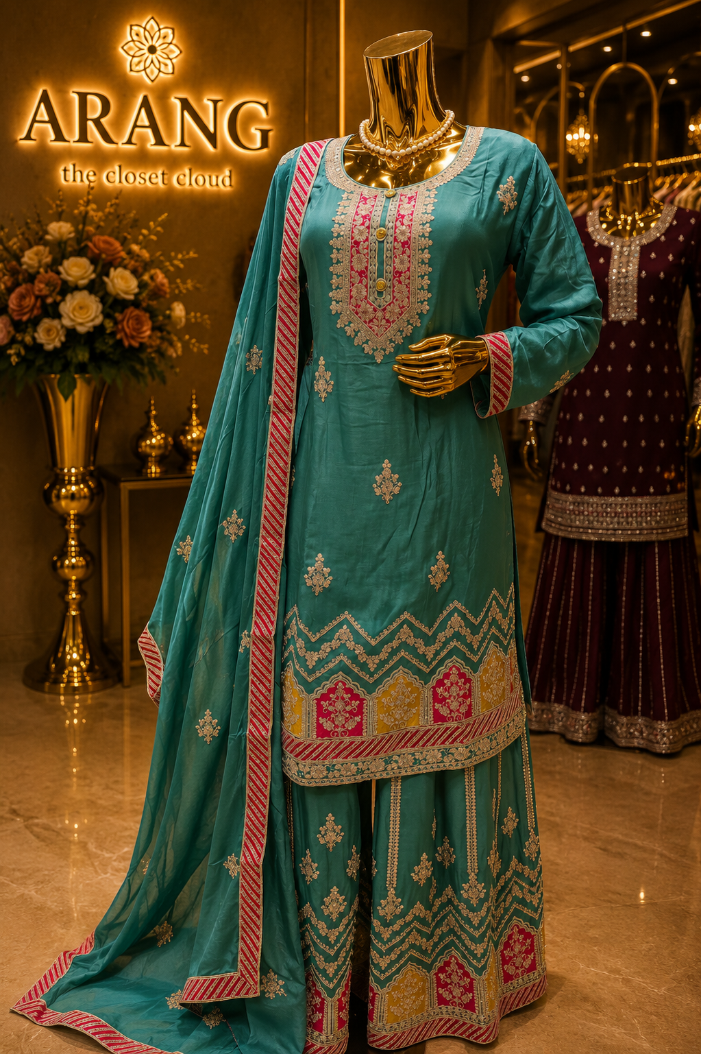 The Designer Pakistani Style Ready to Wear Dress