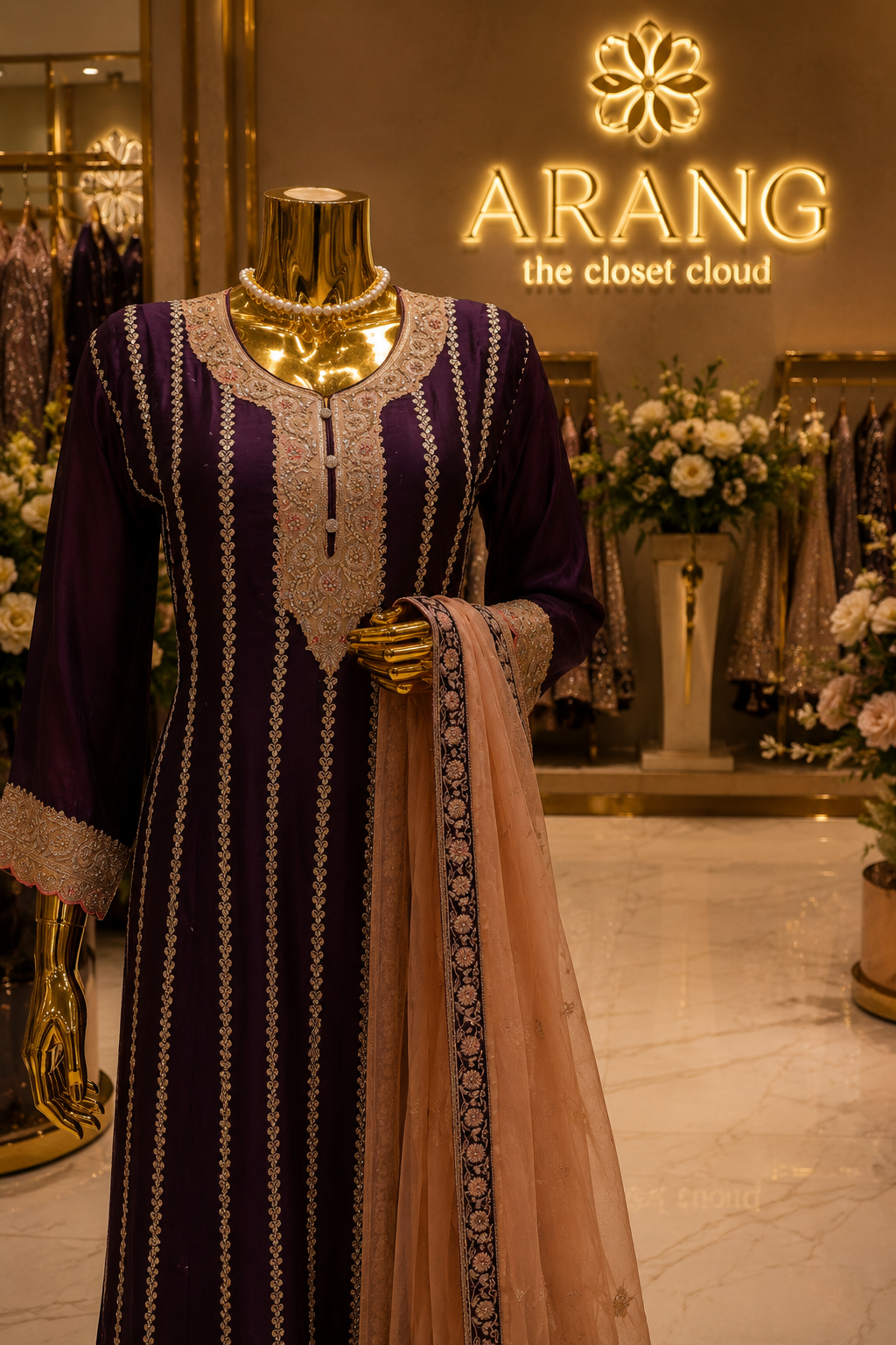 The Premium Designer Frock Style Ready to Wear Dress